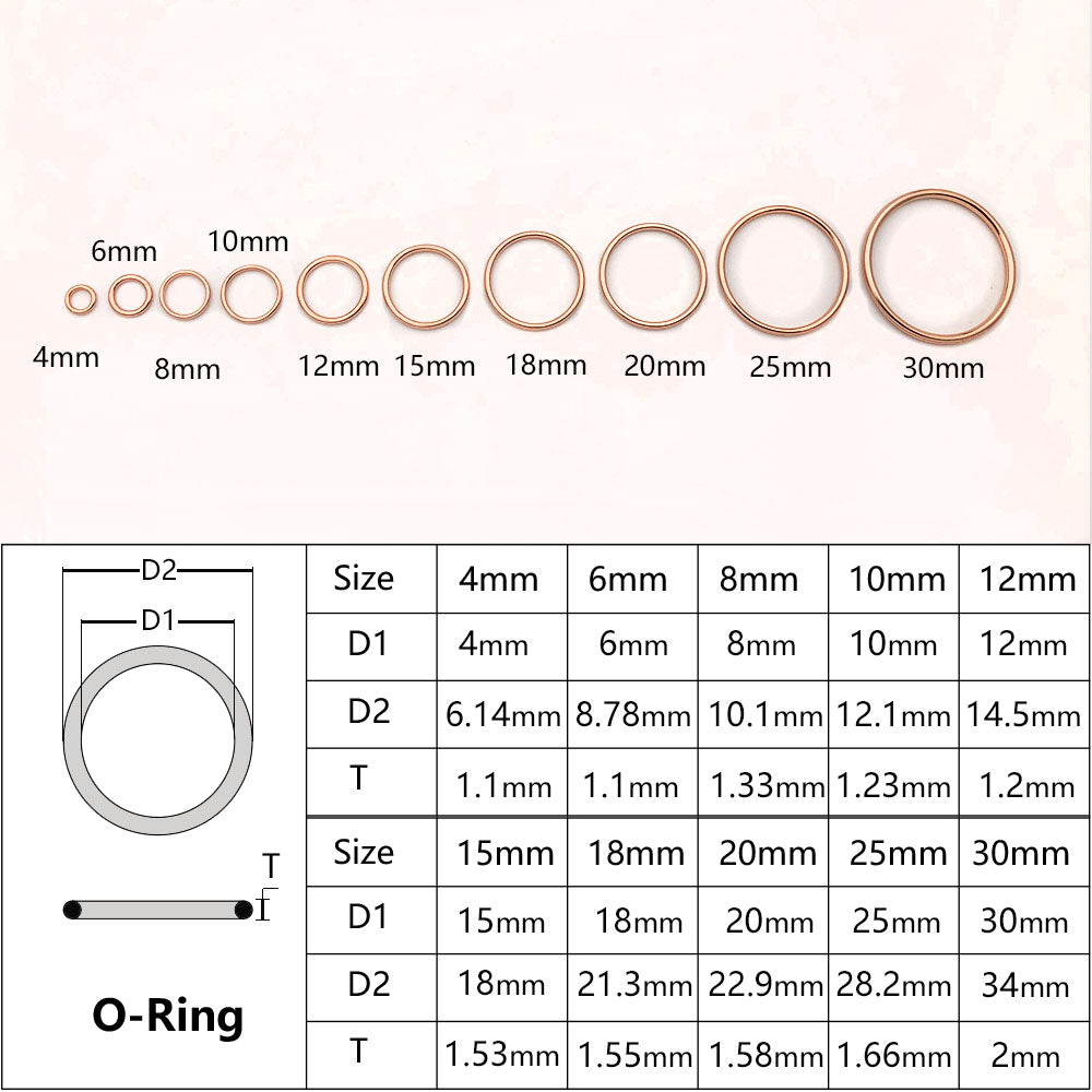 Rose Gold Aolly Rings-Regular Style