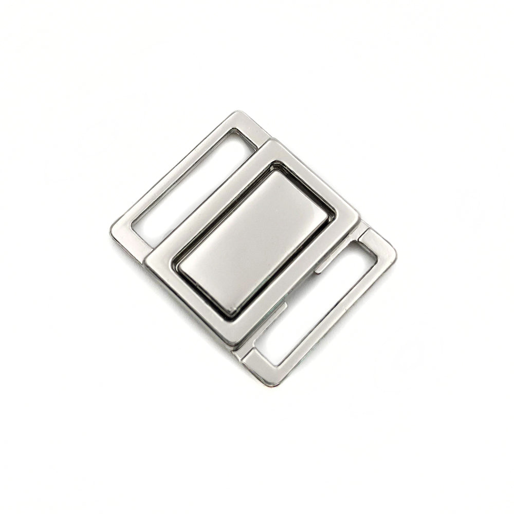 15MM Metal Square Front/Back Closure for bras - MS1349