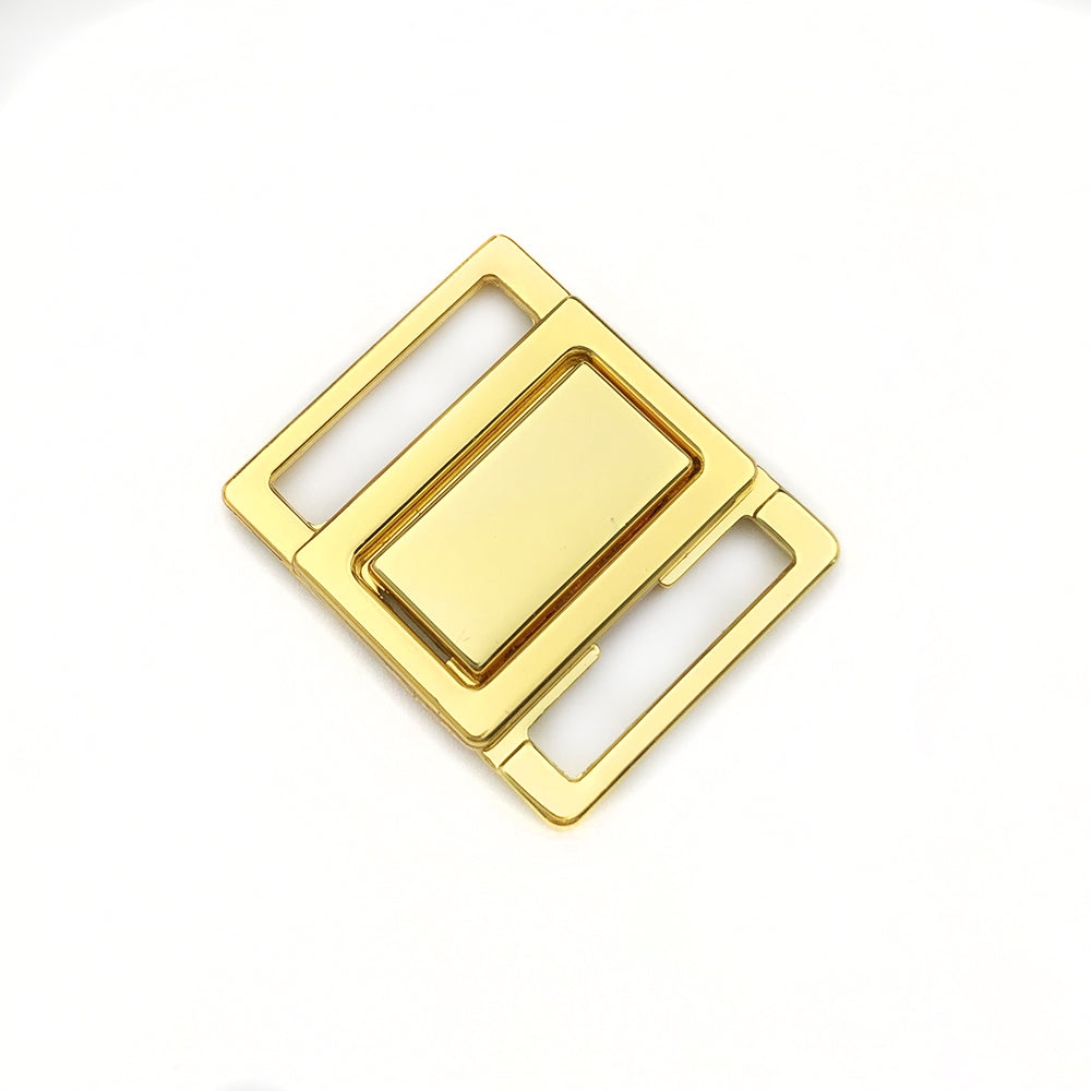 15MM Metal Square Front/Back Closure for bras - MS1349