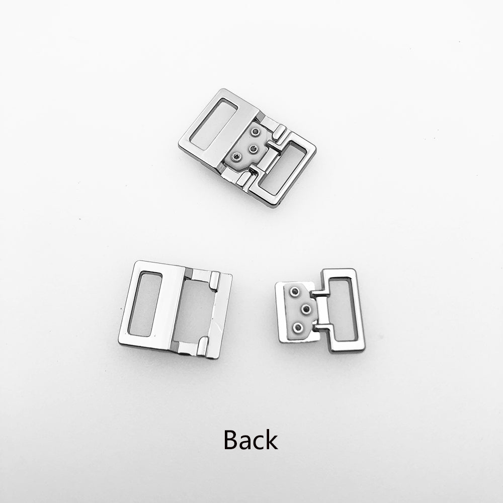 10MM Metal Square Front/Back Closure for bras - MS1448