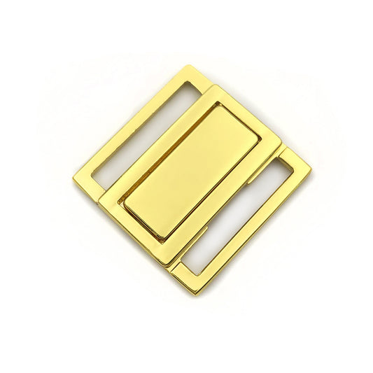 20MM Metal Square Front/Back Closure for bras - MS1564