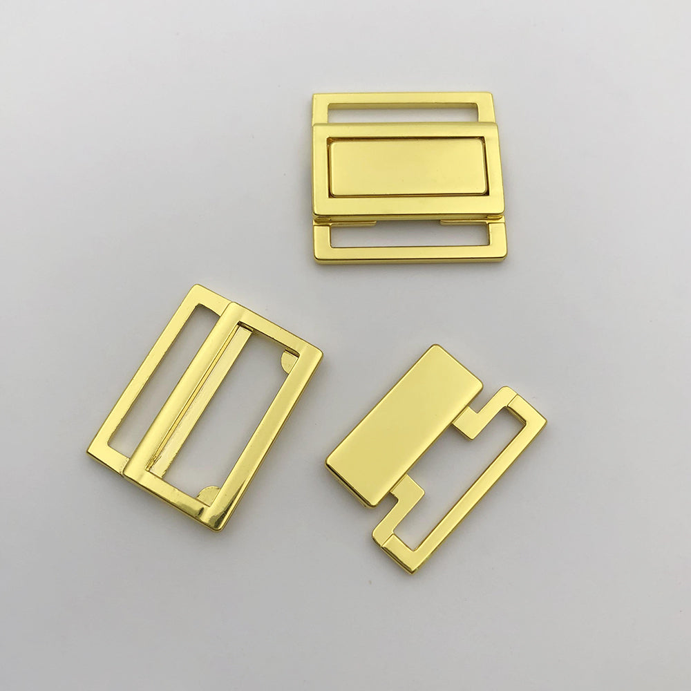 20MM Metal Square Front/Back Closure for bras - MS1564