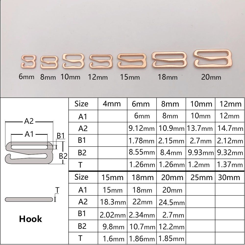 Rose Gold Metal Hooks-Regular Style