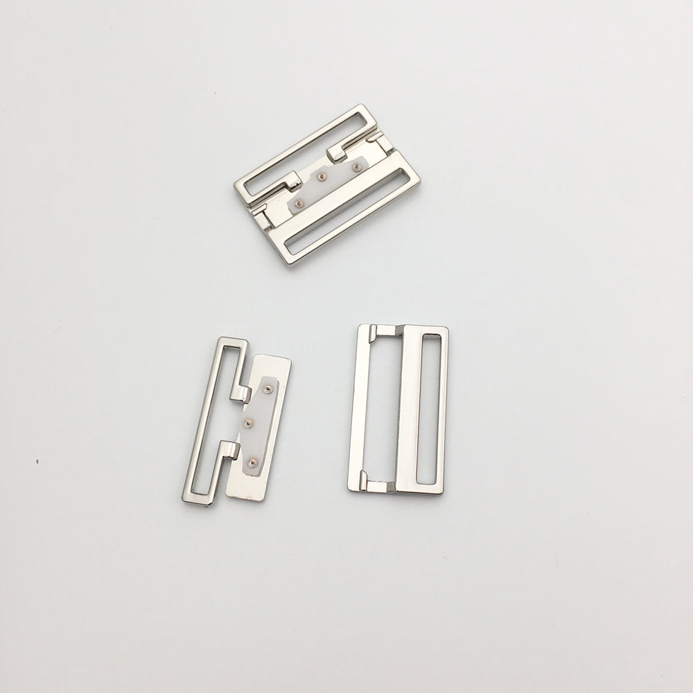 30MM Metal Square Front/Back Closure for bras - MS1683