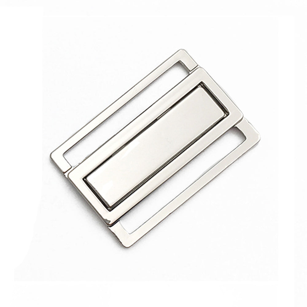 30MM Metal Square Front/Back Closure for bras - MS1683